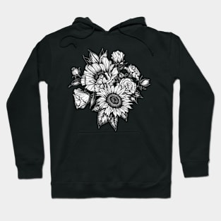 flowers in ink Hoodie